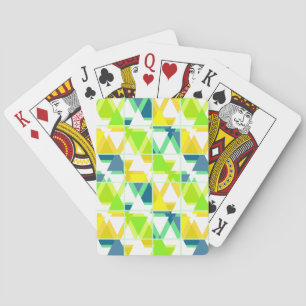 Jeu De Cartes Abstrait vert jaune