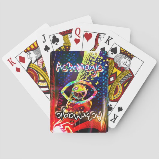 Jeu De Cartes Ac3rMagic All Seeing Eye jouant aux cartes (dos)