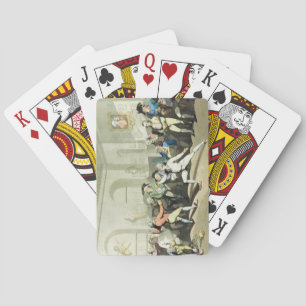 Jeu De Cartes Académie d'escrime de M. H. Angelo, gravée par Cha