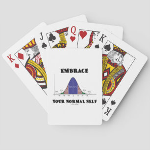 Jeu De Cartes Acceptez votre moi normal (Humour de courbe Bell)