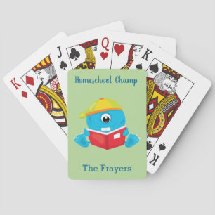 Jeu De Cartes Accueil Le thème de l'école Monstre bleu