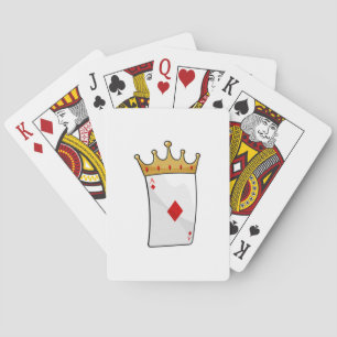 Jeu De Cartes Ace diamant avec Couronne