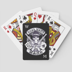 Jeu De Cartes Aces N Eights Dead Man's Hand Personal Monogramme