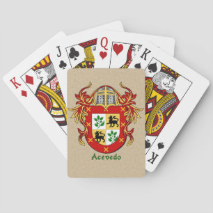Jeu De Cartes Acevedo Bouclier héraldique avec manteau