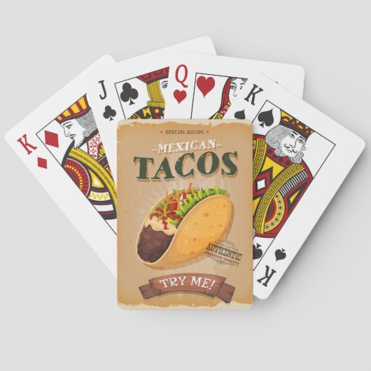 Jeu De Cartes Ad Taco vintage (dos)