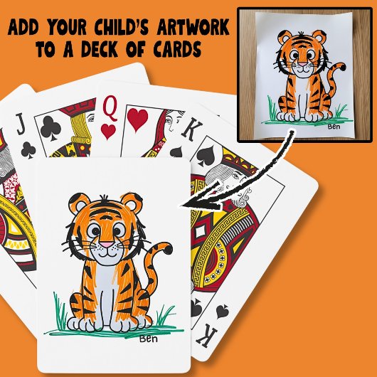 Jeu De Cartes Add Your Child's Artwork to