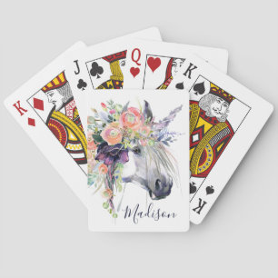 Jeu De Cartes Add Your   Floral Dressed Unicorn