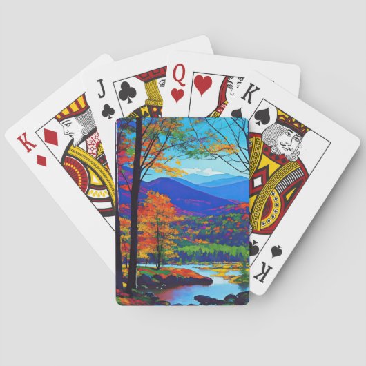Jeu De Cartes Adirondacks en mémoire (dos)