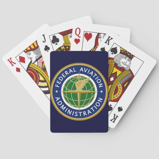 Jeu De Cartes Administration Fédérale d'Aviation de FAA (dos)