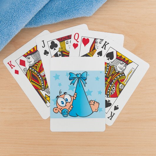 Jeu De Cartes Adorable Baby Boy avec Pacifier dans une fronde