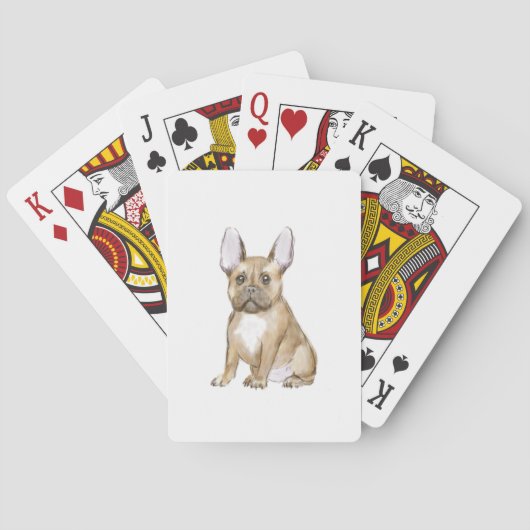 Jeu De Cartes Adorable chiot français bulldog (dos)
