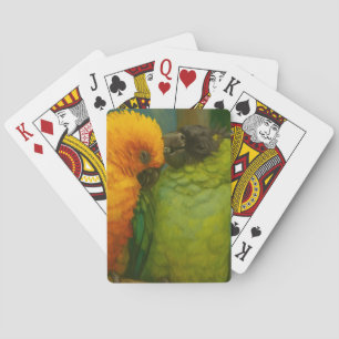 Jeu De Cartes Affection tropicale - Perroquets dans la lumière f