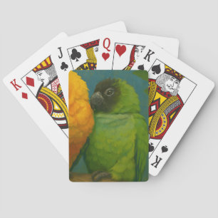 Jeu De Cartes Affection tropicale - Perroquets dans la lumière f