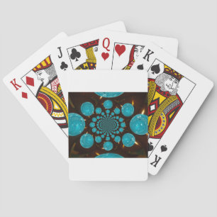 Jeu De Cartes Affichage vertigineux de lumières cyanes Kaléidosc