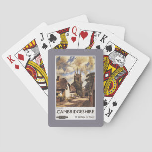 Jeu De Cartes Affiche britannique de chemins de fer de vue