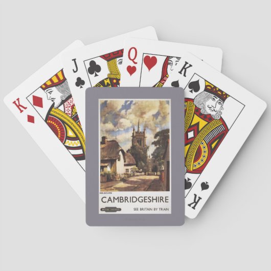 Jeu De Cartes Affiche britannique de chemins de fer de vue (dos)