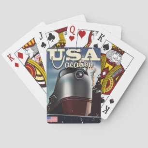 Jeu De Cartes Affiche de train de locomotive vintage Train de va