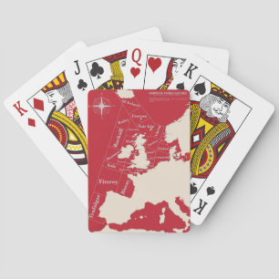Jeu De Cartes Affiche de transport maritime britannique rouge vi