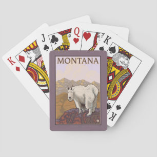 Jeu De Cartes Affiche de Vintage voyage de chèvre de