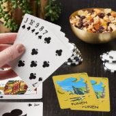 Jeu De Cartes Affiche de voyage carte de Funen, Danemark (In Situ)