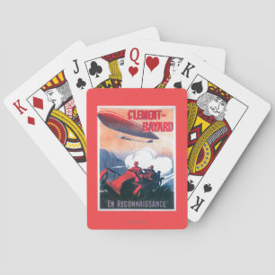 Jeu De Cartes Affiche promotionnelle de dirigeable d'Adjudant