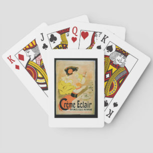 Jeu De Cartes Affiche publicitaire 'Creme Eclair Instant Dessert