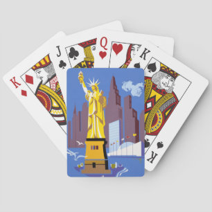 Jeu De Cartes Affiche Vintage voyage pour Allegheny Airlines