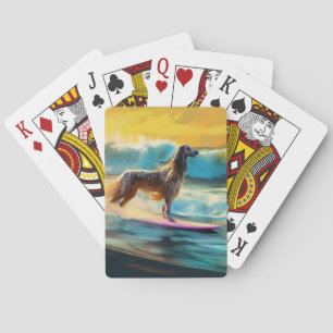 Jeu De Cartes Afghan Hound Beach Surf Peinture