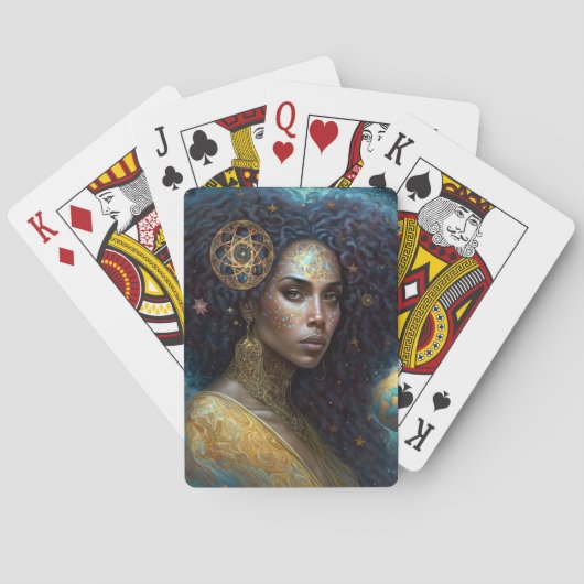 Jeu De Cartes African American Black Goddess Queen Imaginaire Ar (dos)