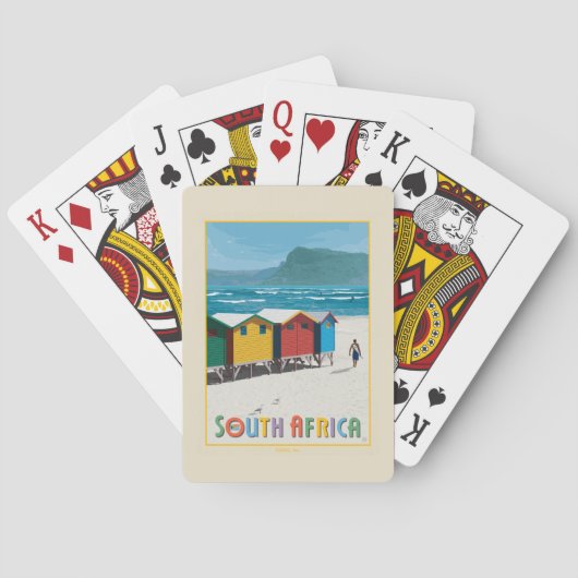 Jeu De Cartes Afrique du Sud | Plage de Muizenberg (dos)