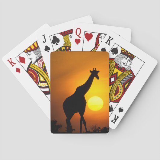 Jeu De Cartes Afrique, Kenya, Masaï Mara. Giraffe (dos)