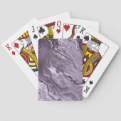 Jeu De Cartes Agate violette cristallisée | Moody Marbled Stone (dos)