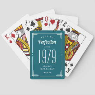 Jeu De Cartes Âgé à la perfection Anniversaire Fête Favoriser