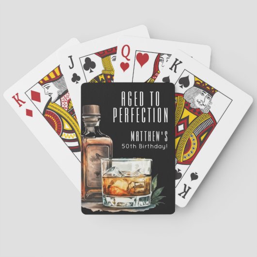 Jeu De Cartes Aged To Perfection Birthday Whiskey (dos)