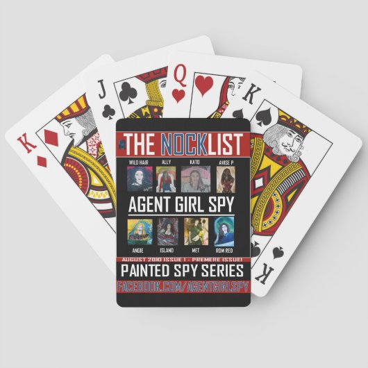 JEU DE CARTES AGENT GIRL SPY (dos)