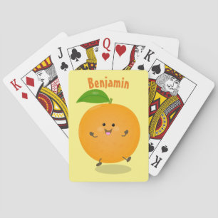 Jeu De Cartes Agréable agrumes d'orange