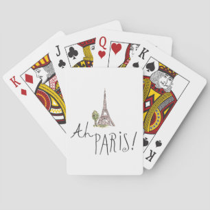 Jeu De Cartes Ah Paris ! Citation   avec la tour d'Effiel