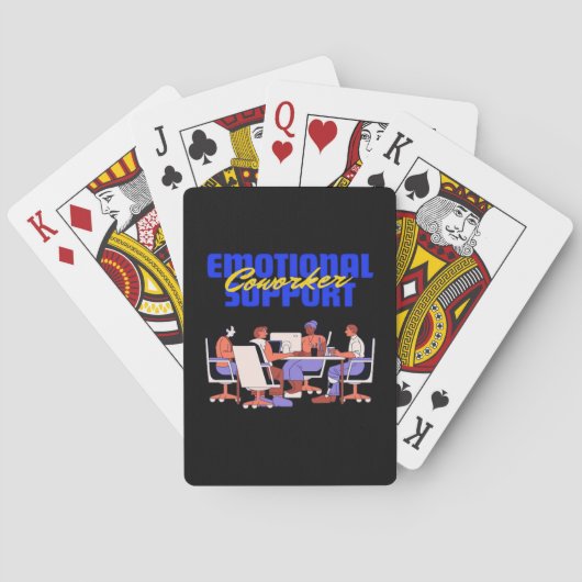 Jeu De Cartes Aide émotionnelle Coworker Classic Pour Mème Drôle (dos)