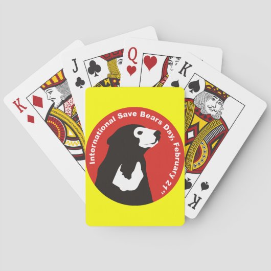 Jeu De Cartes aide sauver des ours du soleil (dos)