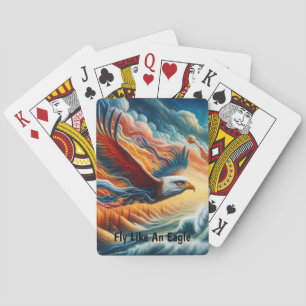 Jeu De Cartes Aigle Majestueux Voler Comme Un Aigle Imaginaire A