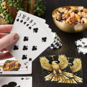 Jeu De Cartes Aigle Ornemental Doré (In Situ)
