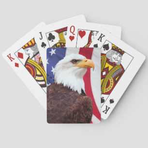 Jeu De Cartes Aigle royal et drapeau américain