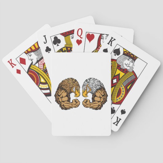 Jeu De Cartes Aigles Avec Muscles (dos)