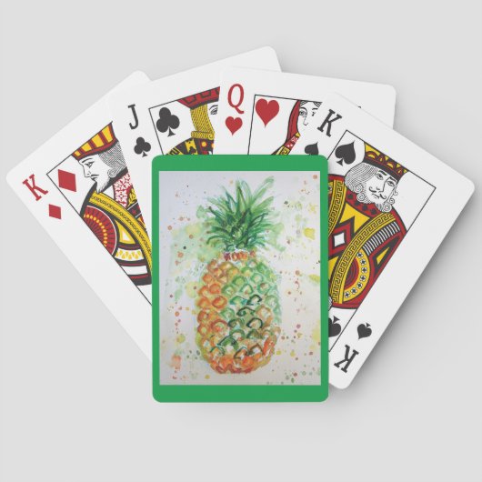 Jeu De Cartes Aiguille Fruit Nourriture Filles tropicales Orange (dos)