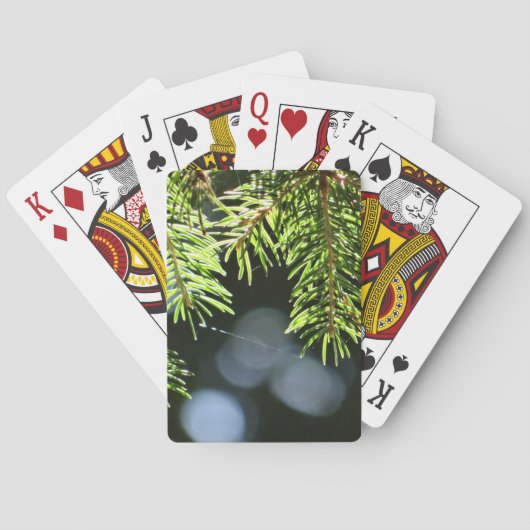 Jeu De Cartes Aiguilles de pin à bokeh (dos)