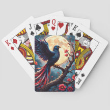Aile cramoisie au clair de lune – Oiseau de fantas