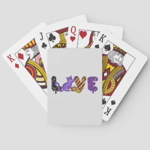 Jeu De Cartes Aimer avec un chat mignon pour Halloween