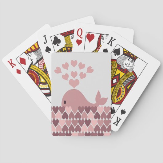 Jeu De Cartes Aimer baleine rose (dos)