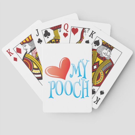 Jeu De Cartes Aimer Mon Pooch (dos)