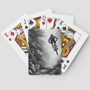 Jeu De Cartes Air - Vélo de montagne - Croquis numérique crayon